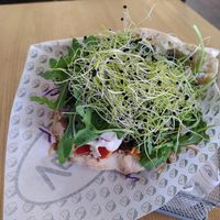 Outlawz foods seitan pita at Veganitas in Zurich