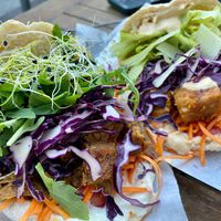 Seitan & tempeh pitas at Veganitas in Zurich