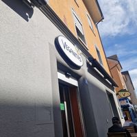 Outside at Veganitas in Zurich