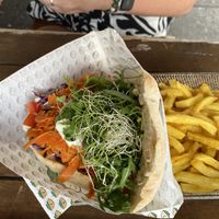 Smoked Salmon Pitta   at Veganitas in Zurich