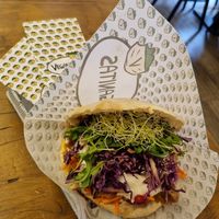 Pita at Veganitas in Zurich