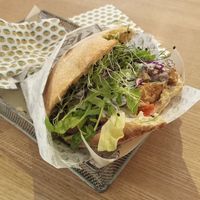 Seitan Pita at Veganitas in Zurich