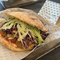 Planted chicken pita!!   at Veganitas in Zurich