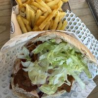 Power K’bab and  fries  at Veganitas in Zurich