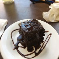 chocolate cake  at Loving Hut in Claremont
