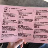 Menu side 2 at Burgernaut in Auckland
