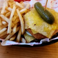 Vegan West End BBQ Smash Burger w/Fries at Burgernaut in Auckland