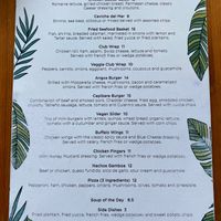 English menu at Monkey Bar in Gamboa