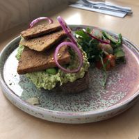 Tofu and greens  at Birch in Newcastle