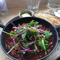 Vegan shakshuka  at Birch in Newcastle