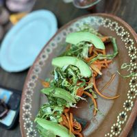 Tinga zanahoria 🥕   at La Chicha in Mexico City