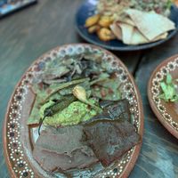 Carnitas de seta  at La Chicha in Mexico City