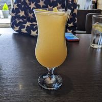 Vegan peach mocktail at Central 42 in Beverley