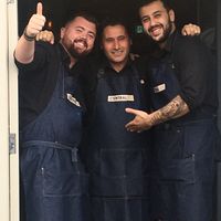 Kyle, Aral & Nige offering a warm welcome!  at Central 42 in Beverley