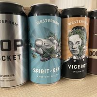 Beers: labeled vegan on the front or back of can  at Westerham Brewery Tap Room & Shop in Westerham