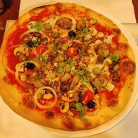 Vegane Pizza Fungi at Uhof in Ulrichsberg