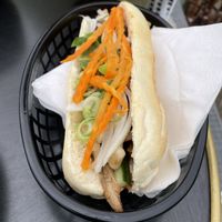 Banh mi with mushrooms   at Gourmet Market in Tilburg
