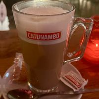 Latte with oat milk at Gourmet Market in Tilburg