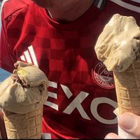 Vegan Pistachio cones  at Berry's - Marinero in Tenerife