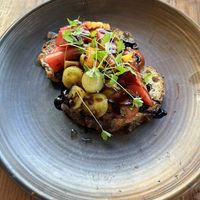 Tomato bruschetta   at Rock Point Inn in Lyme Regis