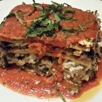 lasagne at Sublime Restaurant and Bar in Fort Lauderdale
