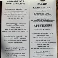 Menu - English   at Malecón 21 in Mahahual