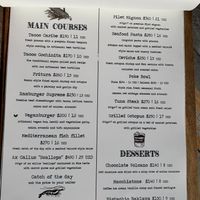 Menu - English   at Malecón 21 in Mahahual