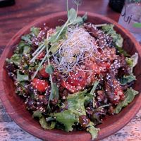 Tomato salad at Malecón 21 in Mahahual