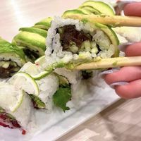 kanpyo caterpillar roll  at Zen Sushi in Dallas