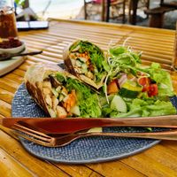 Veggi Wrap .... delicious!!! 😋 at Tuesday Morning in Koh Lanta