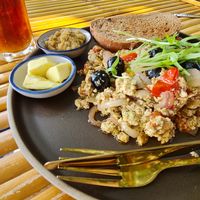 Tofu Scrumble 🤩 #Veganuary at Tuesday Morning in Koh Lanta