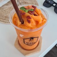 Super orange juice. at D-Day Smoothie Bar in Hua Hin