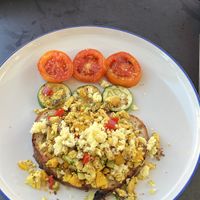 Scrambled tofu   at Hua Hin Thai Cooking Academy in Hua Hin
