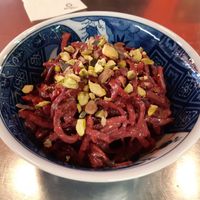 beetroot salad at Plantamientos in Madrid