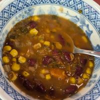 3 sisters soup/ sopa de tres hermanas at Plantamientos in Madrid