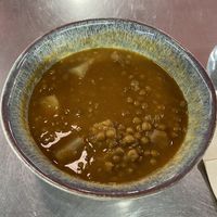 Lentil, potato and turnip stew   at Plantamientos in Madrid