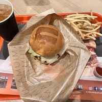 Vegan “botanical” burger  at Umami Burger - Kinshicho Parco in Tokyo