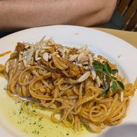Vegan pesto primi at La Zucca in Venice