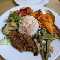 main plate to share at La Zucca in Venice