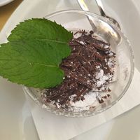 Budino cocco e cioccolato at La Zucca in Venice