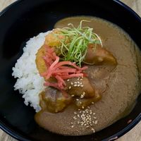 pumpkin katsu curry donburi (medium)  at SALT in Hamilton