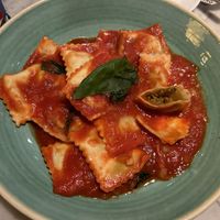 RAVIOLI TU-NAH POMODOR0 E BASILICO #Veganuary at L'Osteria in Luxembourg City