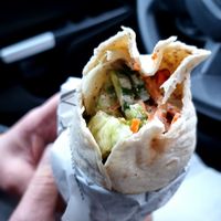 Wrap with vegs and falafel at Fluffy Falafel in Kortrijk