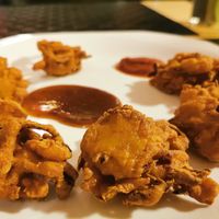 Vegan pakora #Veganuary at Mumbai Masala in Falkoping