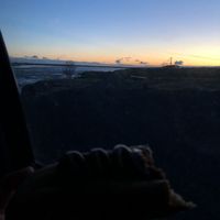 hotdog with a view  at Pylsuvagninn in Selfoss