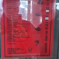 Menu at Pylsuvagninn in Selfoss