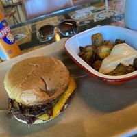 Vegan burger and kock potatoes   at Le KocK in Reykjavik