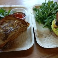 vegan brunch items at Portfolio Coffeehouse in Long Beach