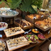 vegan buffet! yesss that is vegan cheese ❤️❤️❤️  at Gioia Cocina Botánica in Buenos Aires