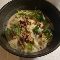 Topinambur soup  at Gioia Cocina Botánica in Buenos Aires